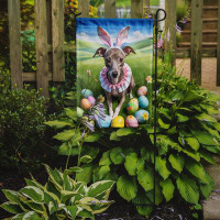 Caroline's Treasures Italian Greyhound Easter Egg Hunt Garden Flag