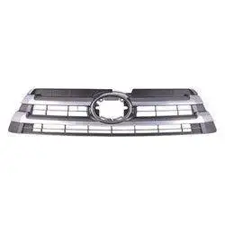 Toyota Highlander CAPA Certified Grille Matte Black/Gray With Chrome Bars - TO1200427C