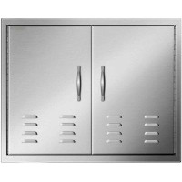 MOHAAB 30" Stainless Steel Drop-In BBQ Double Access Doors