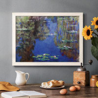 Winston Porter Water Lilies Framed On Canvas Print