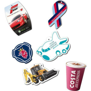 Custom Printed and Cut Air Fresheners - Custom Size and Shape - Vehicle Vent Clip Freshener - Vent Stick Canada Preview