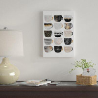 East Urban Home «Pretty Coffee Cups III» par Elisabeth Fredriksson - impression sur toile tendue