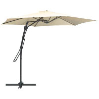Arlmont & Co. Stargell 115.4'' Market Umbrella with Crank Lift Counter Weights Included