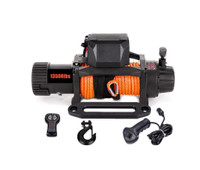 NEW 12V 13500 LBS SYNETHIC ROPE WINCH & REMOTE EXP13500
