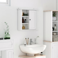 Bathroom Wall Cabinet 20.9" x 5.7" x 19.9" White