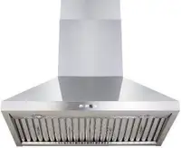 https://aniks.ca/ Ava AVO368CS OREGON 36 Wall Mount Range Hood 860 CFM Baffle filters LED lights