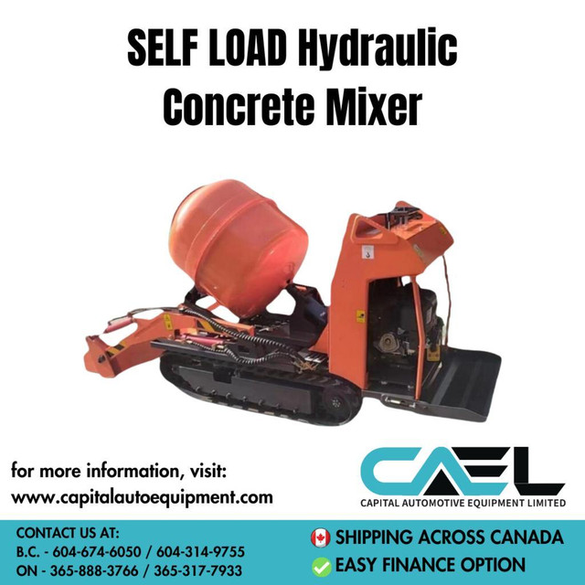 Own It Now: Brand new and High Quality Self-Load Tracked Hydraulic Concrete Mixer – Finance Available! in Heavy Equipment Parts & Accessories
