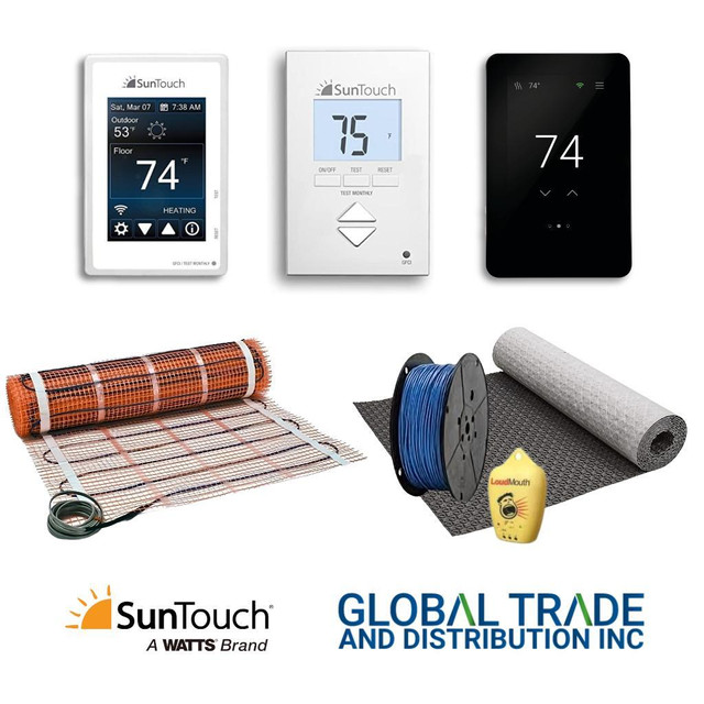 SunTouch WarmWire Radiant Floor Heat Kit Wholesale Prices - Cable Thermostat , TapeMat , HeatMatrix  Uncoupling Membrane in Floors & Walls