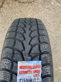 FOUR NEW 215 / 65 R17 ARTIC CLAW EXTREME GRIP WINTER ICE TIRES -- SALE