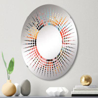 Design Art Wild Plants Burst With Fierce Harmony - Starburst Decorative Mirror|Oval