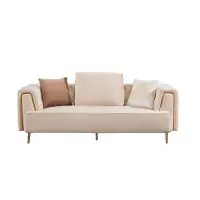 AE Design 83'' Velvet Square Arm Sofa