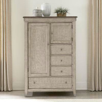 Liberty Furniture Ivy Hollow 4 Drawer 44" W Solid Wood Combo Dresser