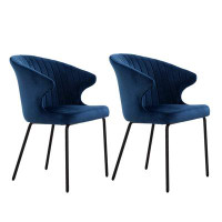 Everly Quinn Dining Chairs Set Of 2 Upholstered Side Chairs