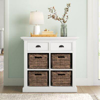 Beachcrest Home Avelar Solid Wood 2 - Drawer Accent Chest