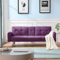 Hokku Designs Hokku Designs Modern Adult Sofa Bed,Modern Convertible Futon Couch With Sturdy Wooden Frame For Livingroom