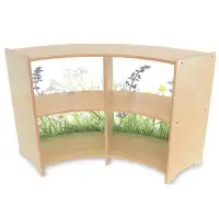 Whitney Brothers® Nature View Curve out 4 Compartment Shelving Unit