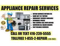 SAME DAY APPLIANCE REPAIR SERVICES,  FAST AND RELIABLE