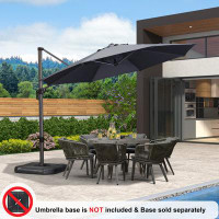 Arlmont & Co. Yatra 11' Round Cantilever Umbrella, Without Base