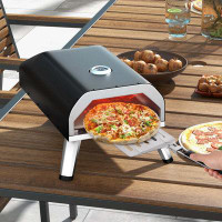 Costway Costway Outdoor Gas Pizza Oven Portable Propane Pizza Stove With Oven Cover Pizza Stone