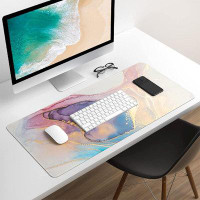 Mercer41 Extended Gaming Mouse Pad, Large Desk Pad, Computer Keyboard Mousepad, Waterproof Mouse Mat With Stitched Edges