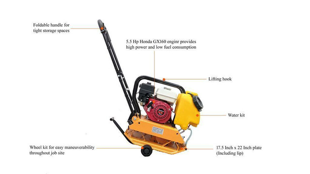 HOC HONDA PLATE COMPACTOR HONDA PLATE TAMPER 14 17 18 INCH + 3 YEAR WARRANTY + FREE SHIPPING in Power Tools - Image 4