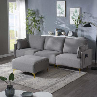 Mercer41 Davown 108.6" Wide Reversible Sofa & Chaise