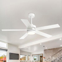 Wrought Studio 52" Led Ceiling Fans With Light Kit And Remote Control