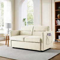Hokku Designs Franzella 54.5" Loveseats Sofa Bed with Back and Pocket