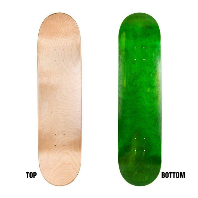 Easy People Skateboards Blank Decks Top Natural Bottom Stain Color dans Planches à roulettes - Image 3