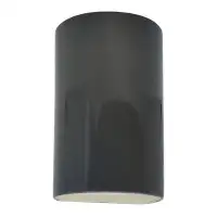 Justice Design Group Ambiance - Large Cylinder Wall Sconce - Open Top & Bottom - Dedicated LED