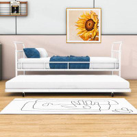 Ebern Designs Ameliana Metal Daybed with Twin Size Trundle