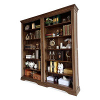 Eden Rim 74.02"Brown Standard Solid Wood Bookcases