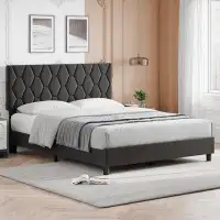 Ebern Designs Emanni Upholstered Open-Frame Bed