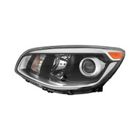 Head Lamp Driver Side Kia Soul 2017-2019 Halogen Projector Type With Led Accent Without Leveling Capa , Ki2502223C