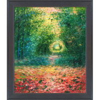 Wildon Home® La Pastiche The Undergrowth In The Forest Of Saint-Germain, 1882 With Gallery Black, 24" X 28"