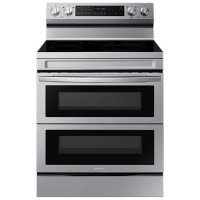 Samsung 30" 6.3 Cu. Ft. Double Oven 5-Element Freestanding Electric Range (NE63A6751SS/AC) -Stainless