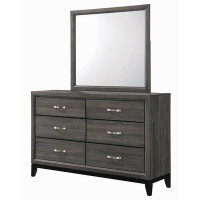 Latitude Run® Ayeln 6 Drawer Double Dresser with Mirror