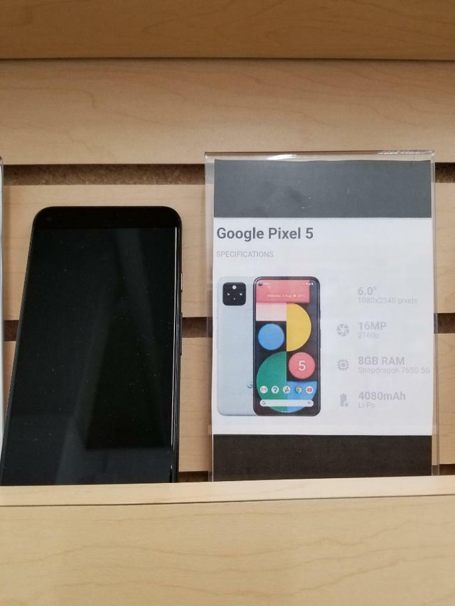 Spring SALE!!! UNLOCKED Google Pixel 5 5G With New Charger 1 YEAR Warranty!!! in Cell Phones