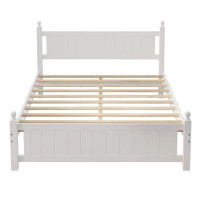 Wildon Home® Versatile Queen-sized Solid Wood Platform Bed Frame - Ideal For Kids, Teens, & Adults, Box Spring Not Requi