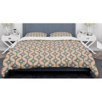 Made in Canada - East Urban Home Retro Abstract IV Mid-Century Duvet Cover Set
