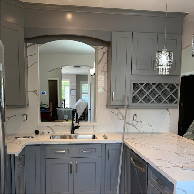 **Stylish Grey Shaker Kitchen Cabinets** in Cabinets & Countertops in Belleville - Image 2