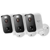 Swann CoreCam Pro Wire-Free Indoor/Outdoor 1080p HD Security Camera - 3-Pack - White