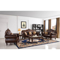 Bungalow Rose Fonisha Living Room Set, Sofa Loveseat Armchair