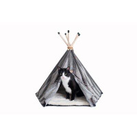 Armarkat Armarkat Cat Bed Model C56HBS/SH, Play Tent Style With Striped Pattern