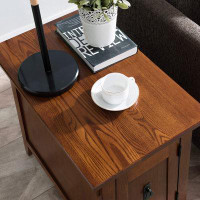 Wildon Home® Leick Favourite Finds Mission Russet Storage End Table - Durable Construction, Elegant Design