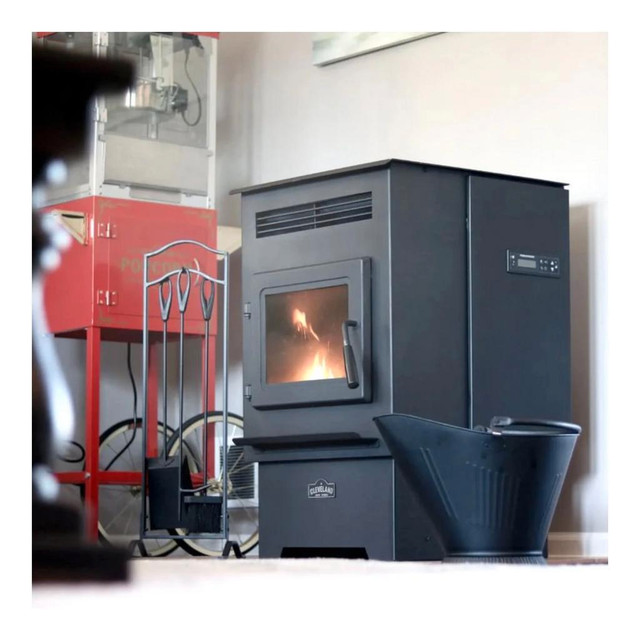 CLEVELAND IRON WORKS PS60W-CIW MEDIUM PELLET STOVE - 60 LBS HOPPER + SUBSIDIZED SHIPPING + 1 YEAR WARRANTY in Fireplace & Firewood - Image 3