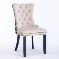 House of Hampton Classic Velvet Dining Chairs, High-end Tufted Solid Wood Contemporary Velvet Upholstered Dining Chair W