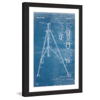 Marmont Hill 'Tripod 1942 Blueprint' by Steve King Framed Painting Print