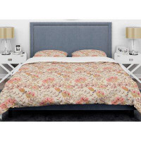 Made in Canada - East Urban Home Oriental Floral Paisley Mid-Century Duvet Cover Set