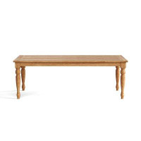 Birch Lane™ Academy Rectangular Dining Table in Solid Reclaimed Teak with Turned Legs